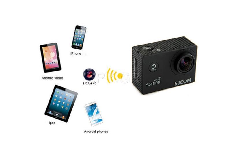 Κάμερα μαύρη SJCAM SJ4000 WIFI για αυτοκίνητο+δεύτερη μπαταρία