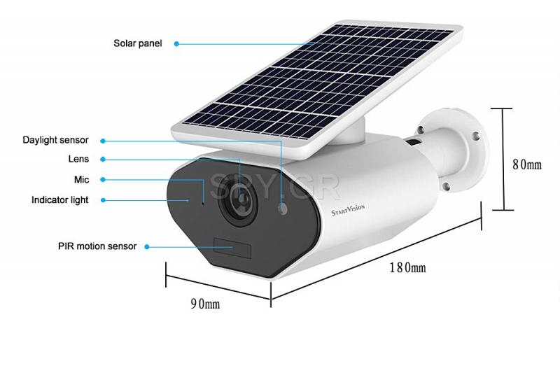 Full HD IP κάμερα με ηλιακό πάνελ
